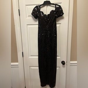 Black sequin prom/formal dress